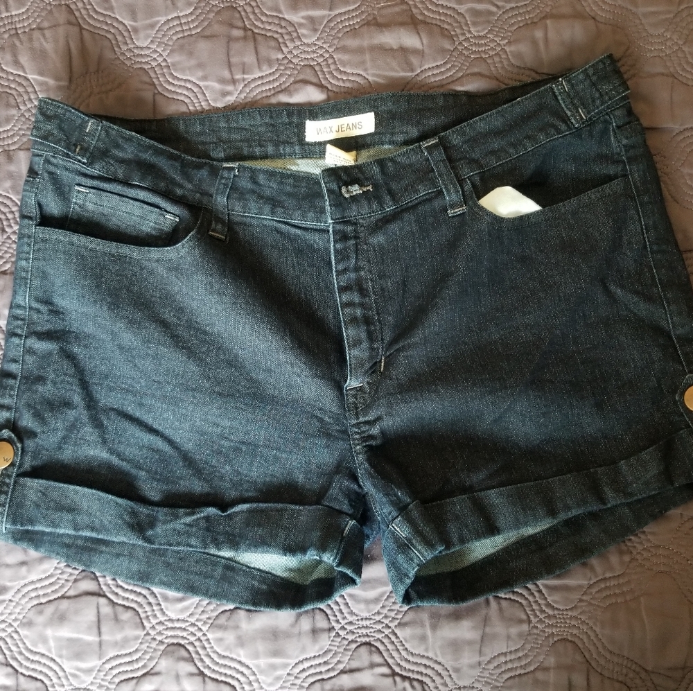 Wax Jean Shorts